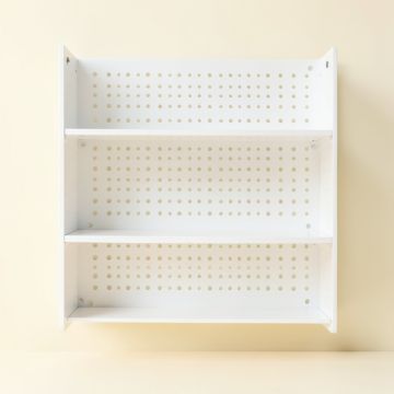 Reed Crest Empty Wall-Mounted Tool Organizer Panel - White (synthetic illustration; no displayed measurements)