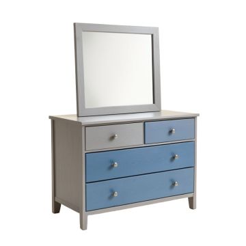 Evanoff 7 Drawer Dresser With Mirror
