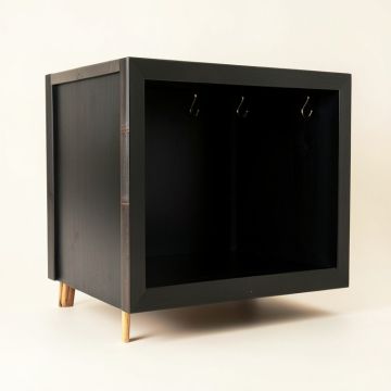 Harbor Bridge Empty Mug-Storage Cabinet Insert - Black (synthetic illustration; no displayed measurements)