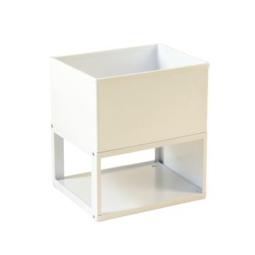Spruce Canyon Empty Raised Planter - White