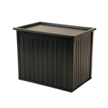 Sage Bend Closed Outdoor Storage Box - Black