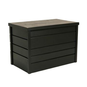 Cedar Branch Closed Outdoor Storage Box - Black (synthetic illustration; no displayed measurements)