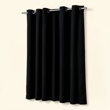Linen Solid Max Blackout Grommet Single Curtain Panel (synthetic illustration; no displayed measurements)