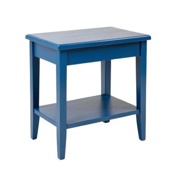 Pine Bridge Side Table - Blue