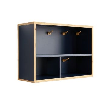 Summit Bend Wall-Mounted Entryway Organizer Shelf - Navy