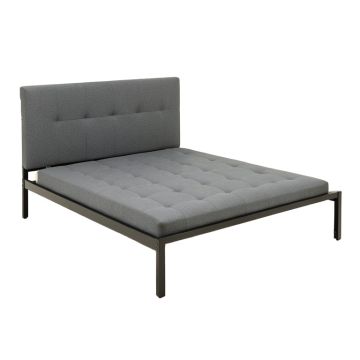 Empire Tufted Upholstered Low Profile Platform Bed