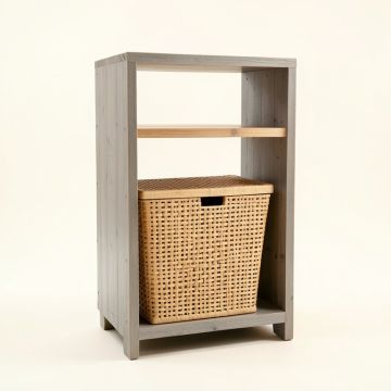 Clay Brook Freestanding Pull-Out Hamper Cabinet - Gray (synthetic illustration; no displayed measurements)