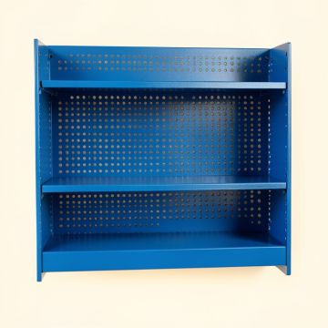 Willow Crest Empty Wall-Mounted Tool Organizer Panel - Blue (synthetic illustration; no displayed measurements)