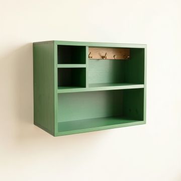 Lake Dell Wall-Mounted Entryway Organizer Shelf - Green (synthetic illustration; no displayed measurements)