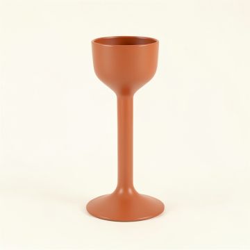 Flint Crest Empty Candle Holder - Terracotta (synthetic illustration; no displayed measurements)
