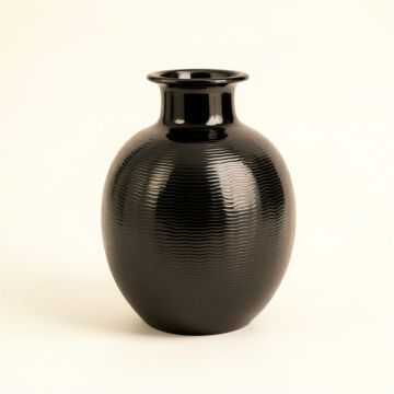 River Brook Empty Decorative Vase - Black (synthetic illustration; no displayed measurements)