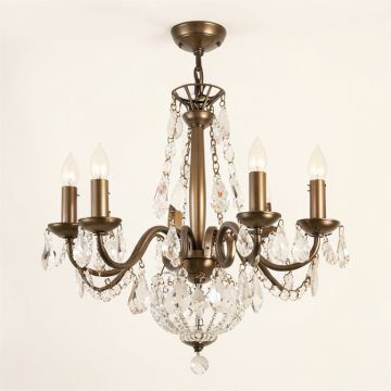 Karsyn 6 - Light Unique / Statement Tiered Chandelier With Crystal Accents (synthetic illustration; no displayed measurements)