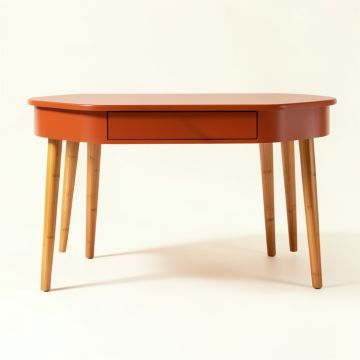Rowan Edge Writing Desk - Terracotta (synthetic illustration; no displayed measurements)