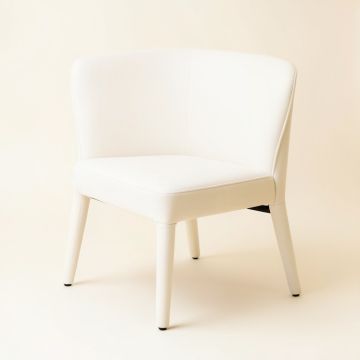 Valya Parsons Chair In White (synthetic illustration; no displayed measurements)