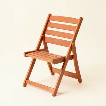 Wren Bridge Folding Outdoor Chair - Terracotta (synthetic illustration; no displayed measurements)