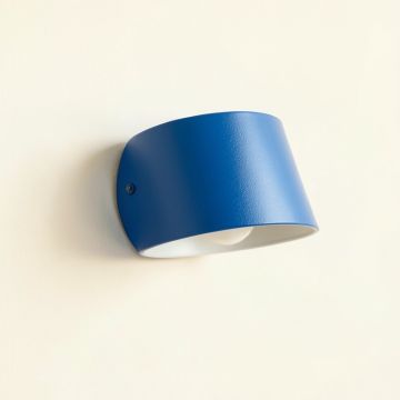 Cliff Canyon Wall Sconce Mounted On A Plain Wall - Blue (synthetic illustration; no displayed measurements)