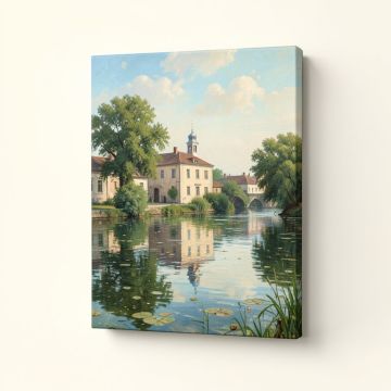 Regatta At Argenteuil By Claude Monet Painting Print On Wrapped Canvas (synthetic illustration; no displayed measurements)