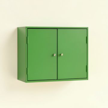 Aspen Arc Wall-Mounted Entry Cabinet (synthetic illustration; no displayed measurements)