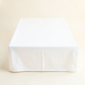 Rowan Branch Flat Bed Sheet - White (synthetic illustration; no displayed measurements)