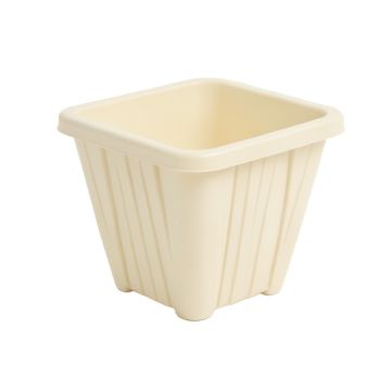 Willow Arc Empty Raised Planter - Cream