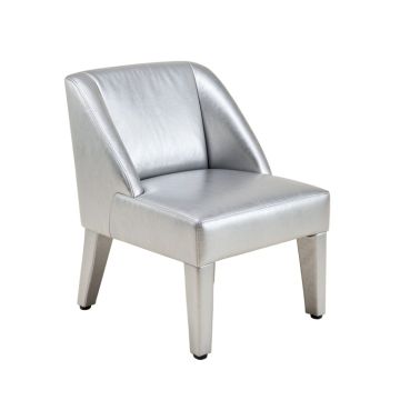 Mabie Upholstered Side Chair In Silver