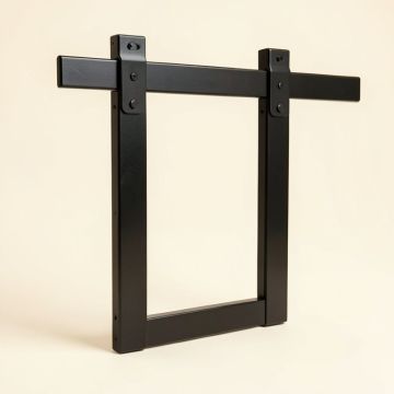 Antique Sliding Standard Single Track Barn Door Hardware Kit (synthetic illustration; no displayed measurements)