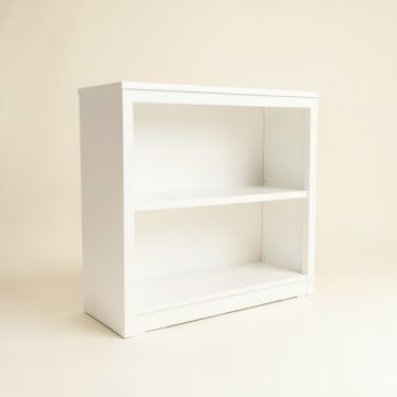 Maple Falls Freestanding Bookcase - White (synthetic illustration; no displayed measurements)