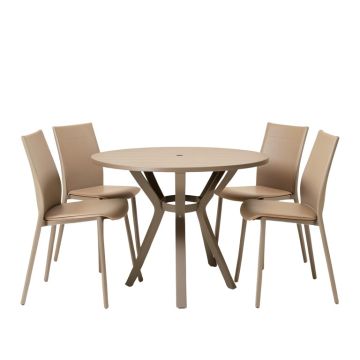 Aleigha Round 2 - Person 23.6 '' Long Bistro Set