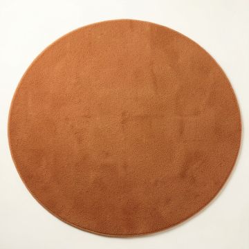 Fern Bridge Round Area Rug - Terracotta (synthetic illustration; no displayed measurements)