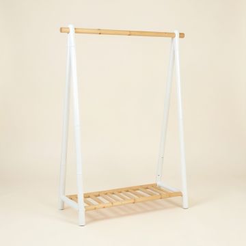 Juniper Bluff Empty Garment Rack - White (synthetic illustration; no displayed measurements)