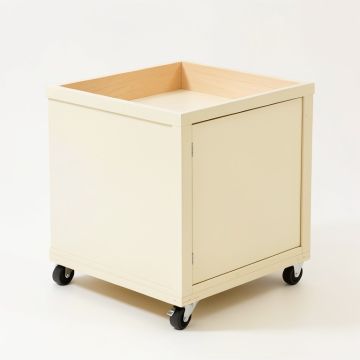 Lake Bend Empty Rolling Workshop Cart - Cream (synthetic illustration; no displayed measurements)
