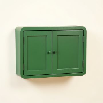 Moss Bridge Wall-Mounted Entry Cabinet - Green (synthetic illustration; no displayed measurements)
