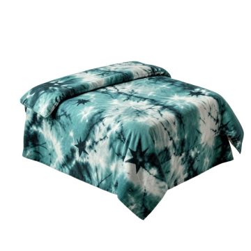 Star Inside Tie Dye Effect Print Surreal Soft Monochrome Graphic Duvet Cover Set