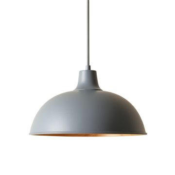 Shore Canyon Pendant Light Suspended From One Plain Cable - Gray (synthetic illustration; no displayed measurements)