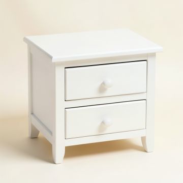 Flint Canyon Nightstand - White (synthetic illustration; no displayed measurements)