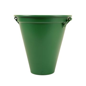 Ash Crossing Empty Railing Planter With Integral Brackets - Green