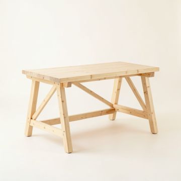 Oak Brook Empty Workshop Workbench - Ivory (synthetic illustration; no displayed measurements)