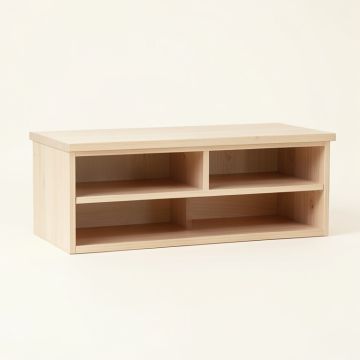 Holly Edge Shoe Storage Bench - Beige (synthetic illustration; no displayed measurements)