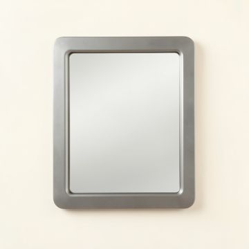 Dune Bend Framed Wall Mirror - Gray (synthetic illustration; no displayed measurements)