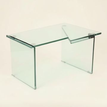 Angla Glass L-Shape Desk (synthetic illustration; no displayed measurements)