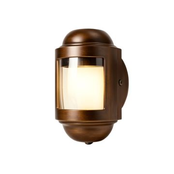 Hildeburg Bronze 1 -Bulb Outdoor Bulkhead Light (synthetic illustration; no displayed measurements)