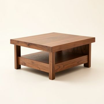 Adharv Solid Wood Coffee Table With Storage (synthetic illustration; no displayed measurements)