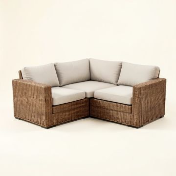 Nauvoo Patio Sectional With Cushions (synthetic illustration; no displayed measurements)