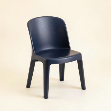 Fern Branch Small Chair - Navy (synthetic illustration; no displayed measurements)