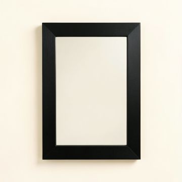 River Canyon Framed Wall Mirror - Black (synthetic illustration; no displayed measurements)