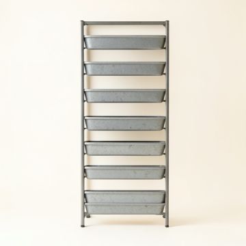 River Bend Empty Vertical Garden Frame - Gray (synthetic illustration; no displayed measurements)