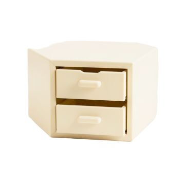 Alder Bend Small-Parts Storage Drawer Cabinet - Cream