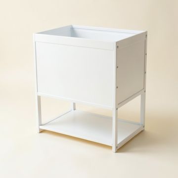 Aspen Brook Empty Raised Planter - White (synthetic illustration; no displayed measurements)