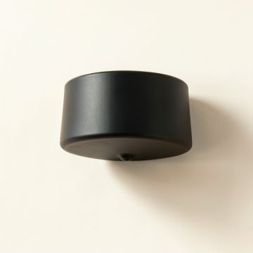 Flint Dale Wall Sconce Mounted On A Plain Wall - Black (synthetic illustration; no displayed measurements)