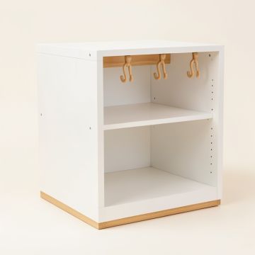 Lake Bend Empty Mug-Storage Cabinet Insert - White (synthetic illustration; no displayed measurements)